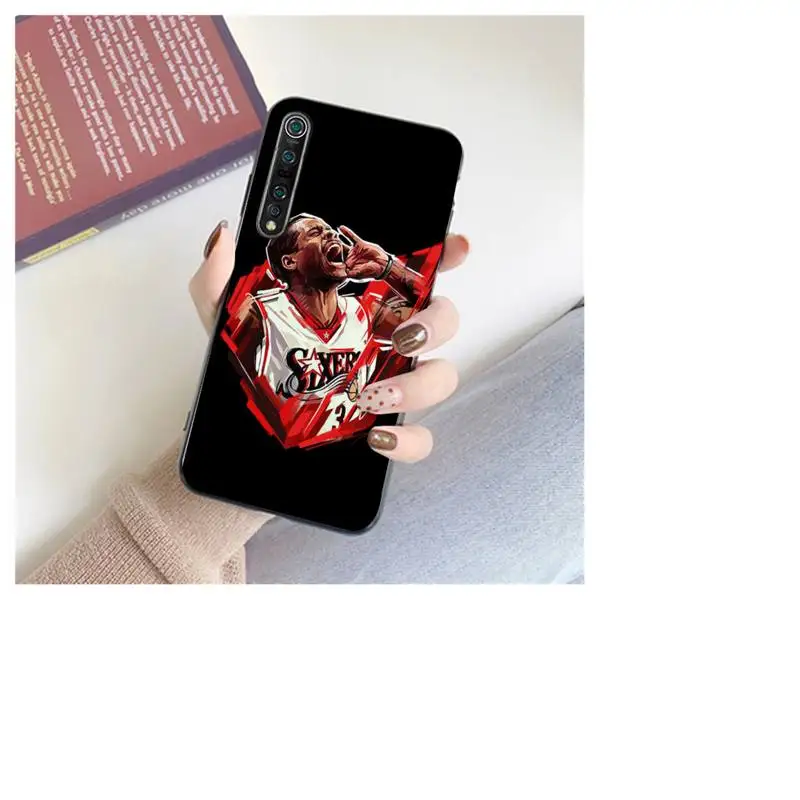 

Black Soft Silicone Alan Iverson Phone Case For Xiaomi 8 9 Se 10 10pro Note 2 3 10 MIX2 S MAX2 3 F1 5X