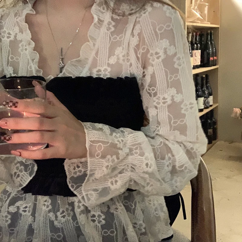 Новая игла из воздушного бархата с кружевом | Женская одежда