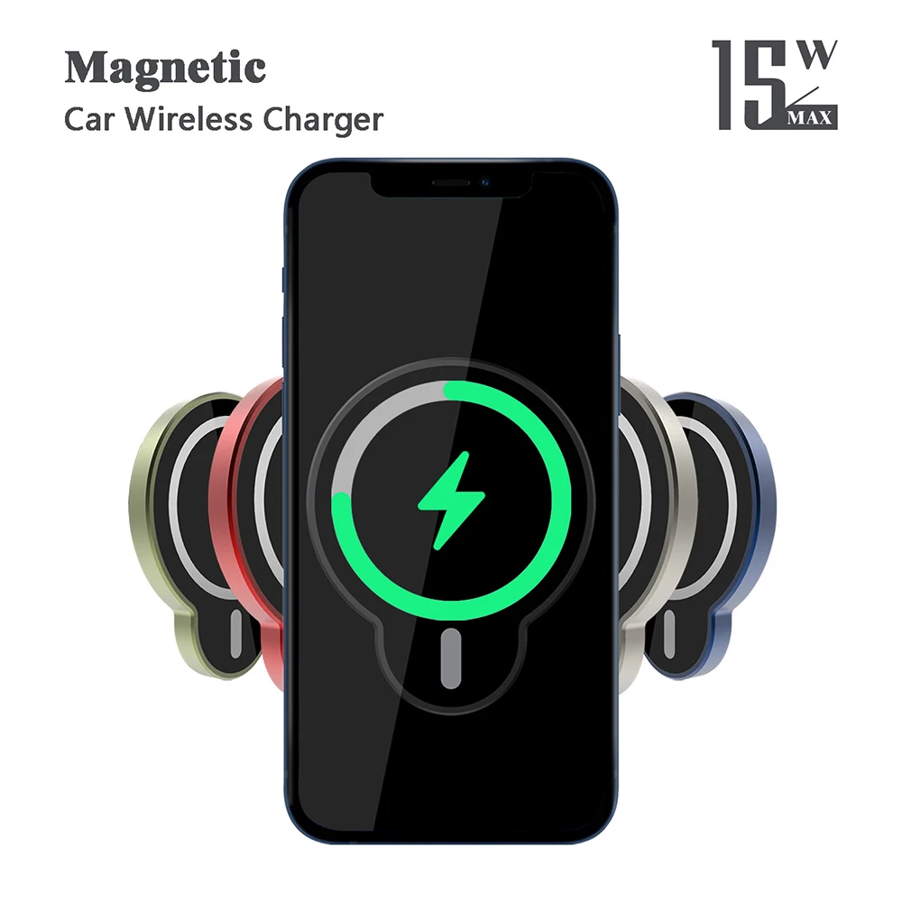 

FLOVEME Magnetic Car Wireless Charger for iPhone 12 Series Wireless Charging Multi-function 15W Fast Charging Private Model