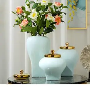 

CREATIVE CHINESE RETRO CERAMICS VASE DECORATIVE ORNAMENTS LIVING ROOM FLOWER ARRANGEMENT MODERN HOME DECORATION FLOWER VASES