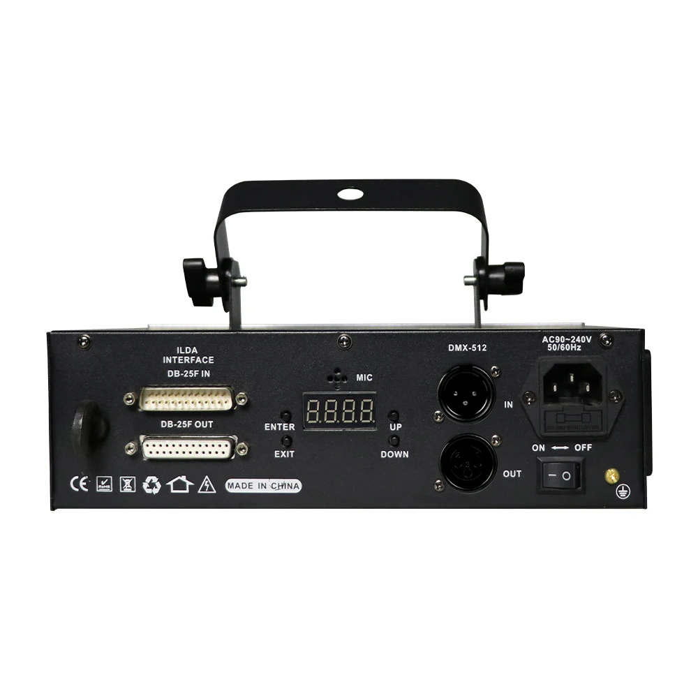 2 Вт RGB сканирующий анимационный лазерный светильник с голосовым управлением