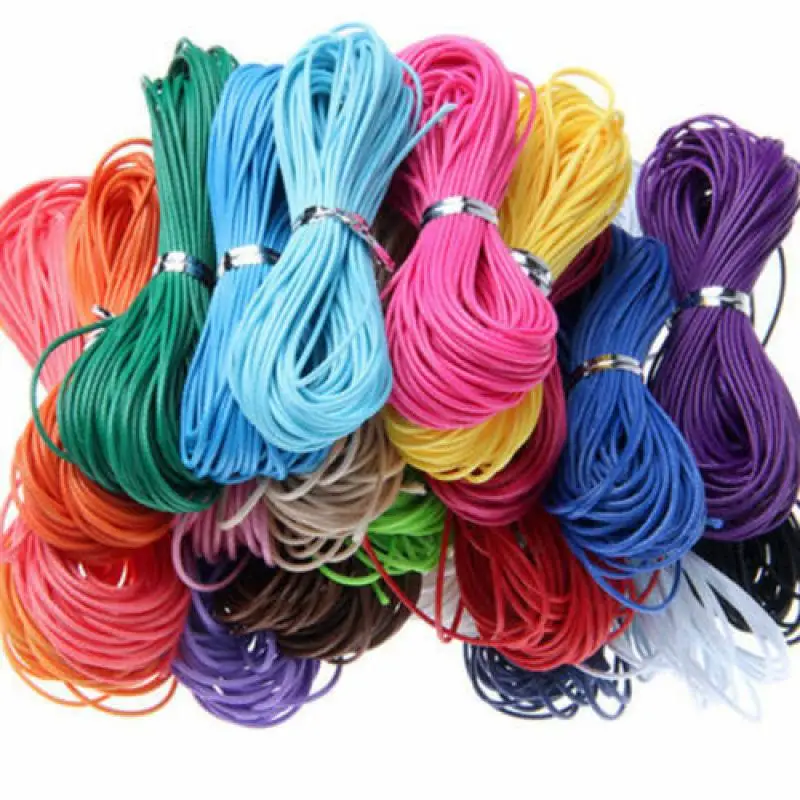 

1mm Cotton Waxed Cord Beading Rattail Braided DIY String Thread Jewellery Making