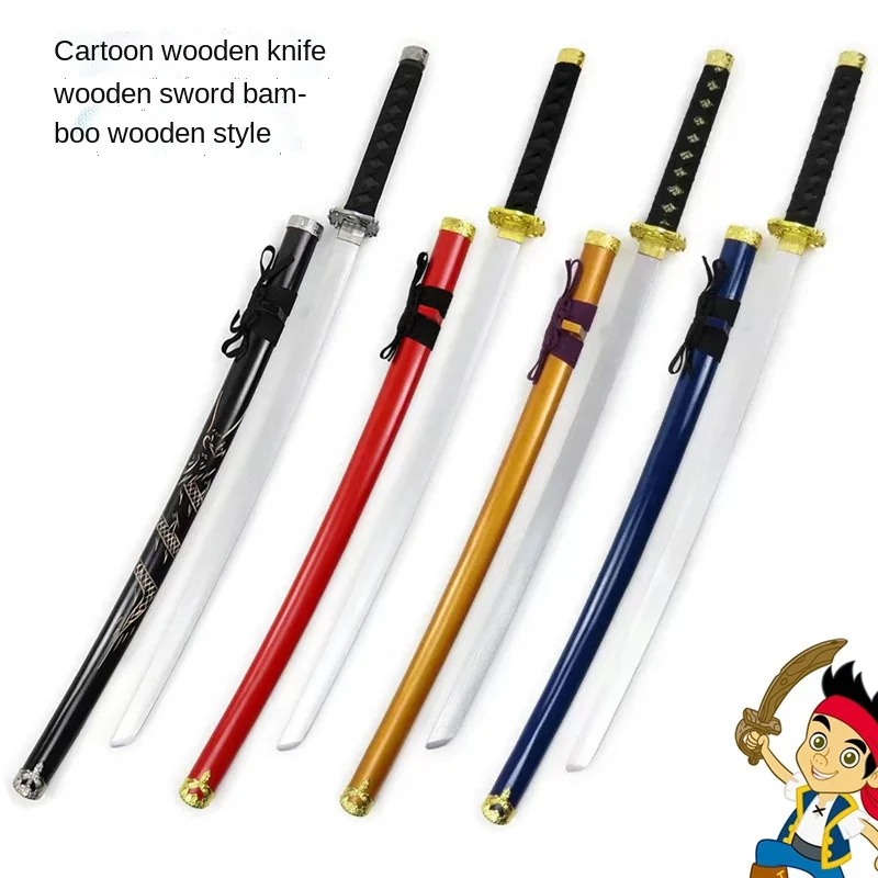 

Japanese Animation Cos Wooden Sword Children's Toy Wooden Sword Katana Wooden Sword Japanese Sword Adult Performance Props