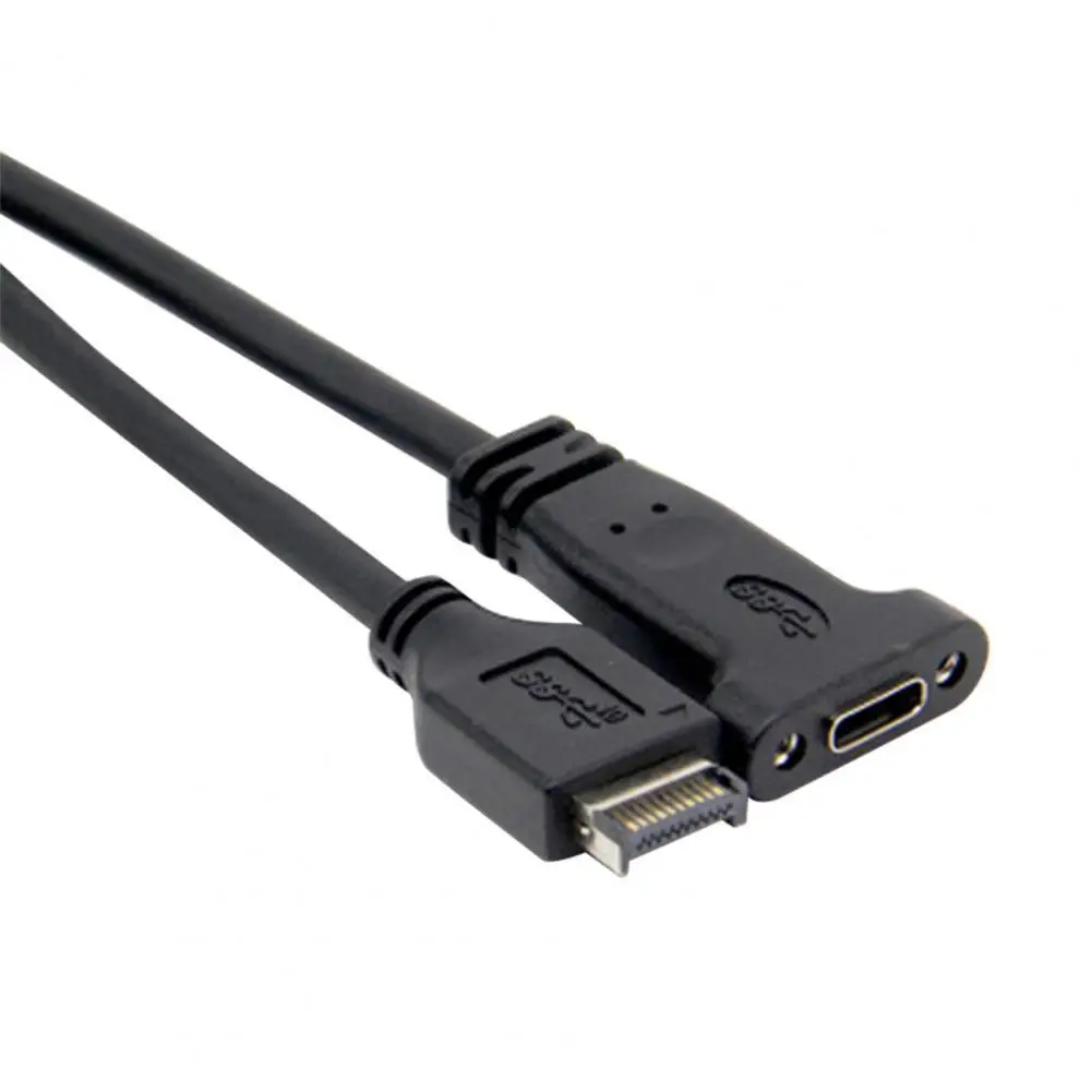 

USB 3.1 Front Panel Header Type E M to Type C F Motherboard Expansion Cable Transfer Wiring Including Baffles Dropshipping