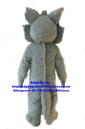 Long Fur Timber Grey Wolf Husky Dog Mascot Costume Adult Cartoon Character Outfit Theatrical Performances Live-dressed zx355 |