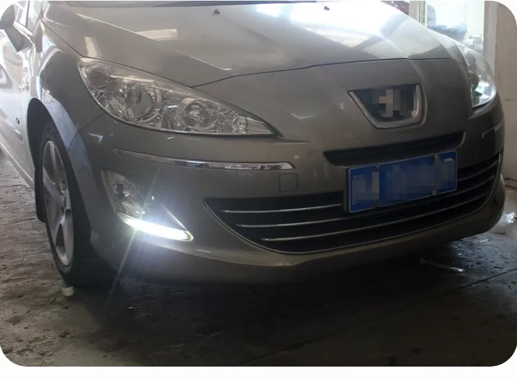 Lampever Авто Функция затемнения автомобильные аксессуары ABS крышка Мощный светодиодный дневной ходовой светильник DRL лампа для peugeot 408 2010-2013