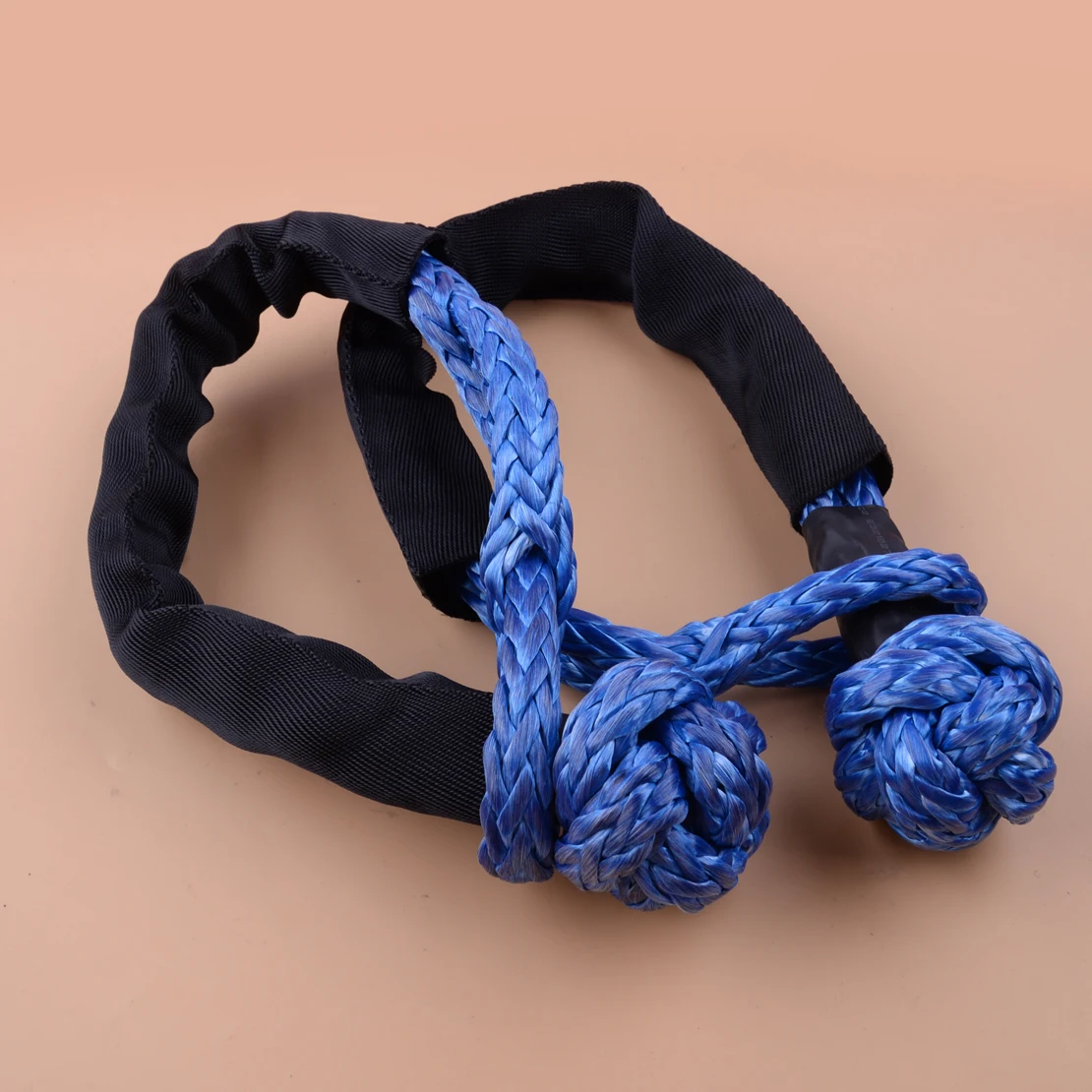 

2 шт Синий нейлон гибкий синтетический 35000LB 16T мягкая Скоба трос лебедки буксировочные ремешки