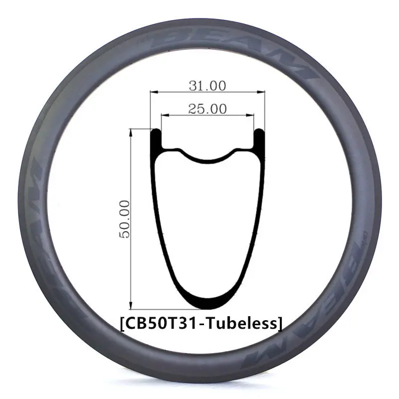 [CB31TH50-700C] сверхлегкие дорожные диски 440 г Ширина 31 мм глубина 50 700C Углеродные