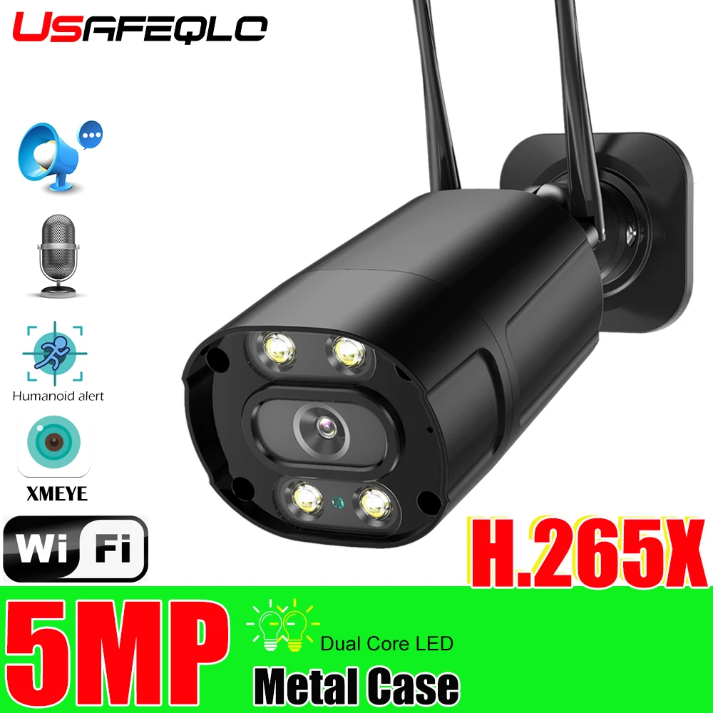 5MP/1080P открытый Беспроводной IP Камера HD видеонаблюдения два пути Аудио ИК Ночное