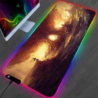 rgb non slip rubber mouse pad xxl office game player accessories pad led luminous notebook with usb interface mousepad gaming