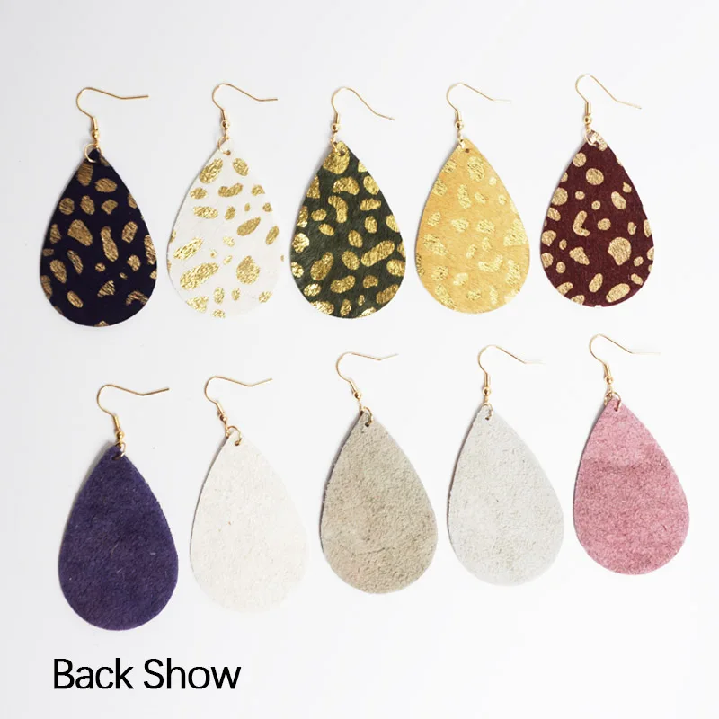 Женские леопардовые серьги M & G подвески с кожаными перьями модные ювелирные