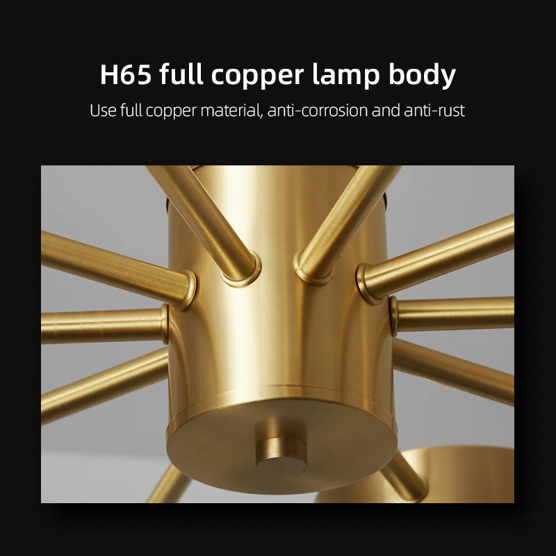 

Nordic Modern Creative Chandelier Gold LED Ceiling Lamp Living Room Bedroom Kitchen Restaurant Lighting Adjustable Pendant Light