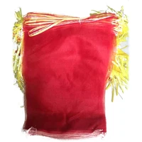 100pcslot elastic blanking new netbag sweet potato chestnut walnut package fruits vegetables mesh storage bags
