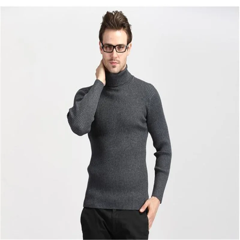 Мужской свитер из смесовой шерсти синий черный фиолетовый 2021 3XL M размера плюс кг