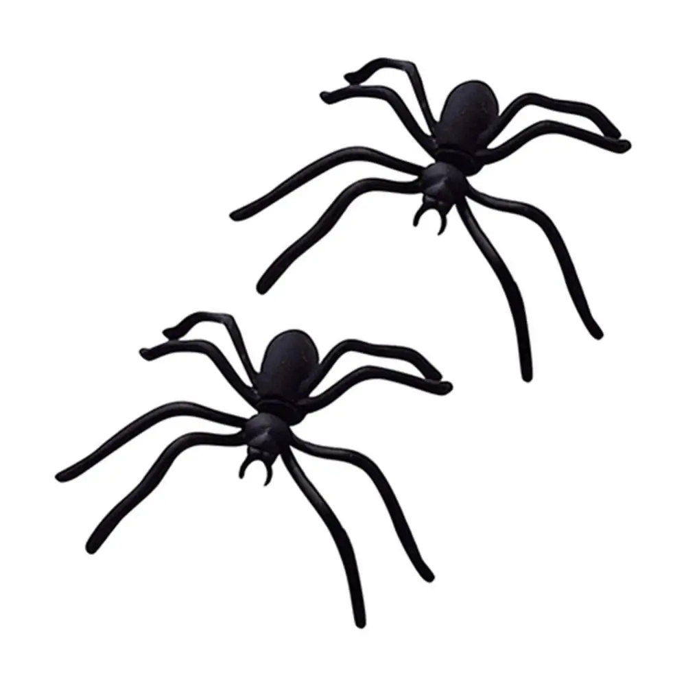 

Hot Sales!! Boy Girl 1 Pc Funny Weird Big Black Spider Ear Stud Punk Style Earring Jewelry