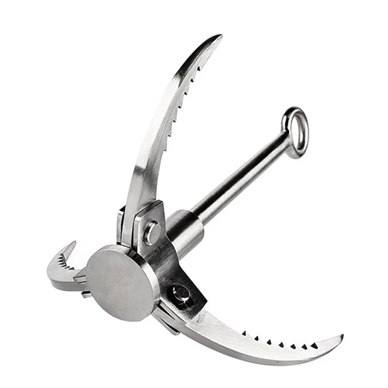 

Outdoors Climbing Camping Hiking Fishing Survival Foldable Grappling Hook Claw Carabiner Tool Wall Equipment