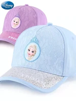 disney frozen children baseball cap for girls adjustable cotton snapback sun breathable mesh hip hop hat kids christmas gifts