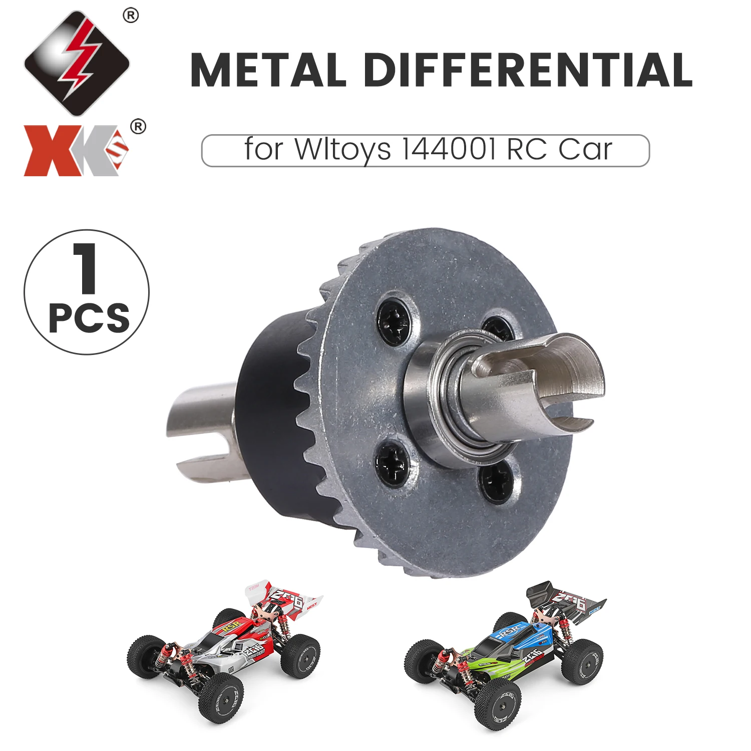 Металлический дифференциал для Wltoys XK 144001 RC автомобиль запасная часть 1/14 2 4 GHz