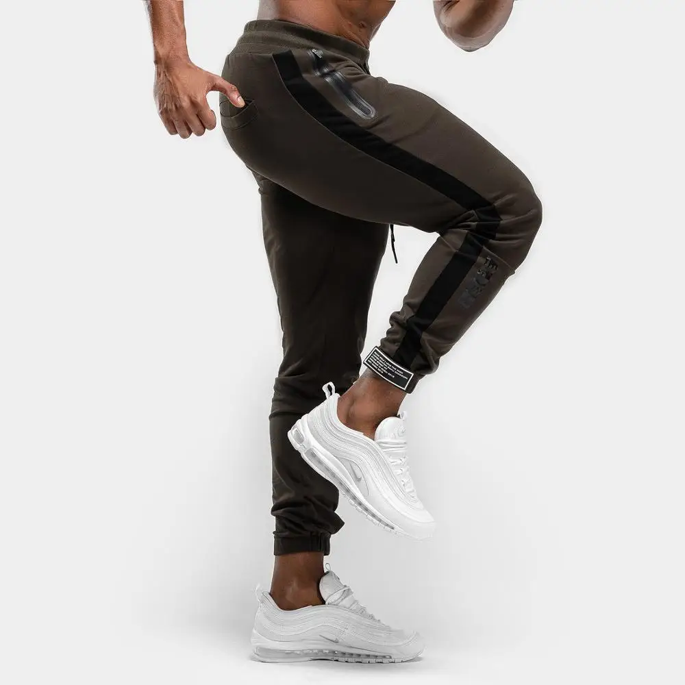 

2020 New Jogging Pants Men Running Sport Pants Fitness Trousers Sweatpants Bodybuilding Joggers Cotton Sportswear