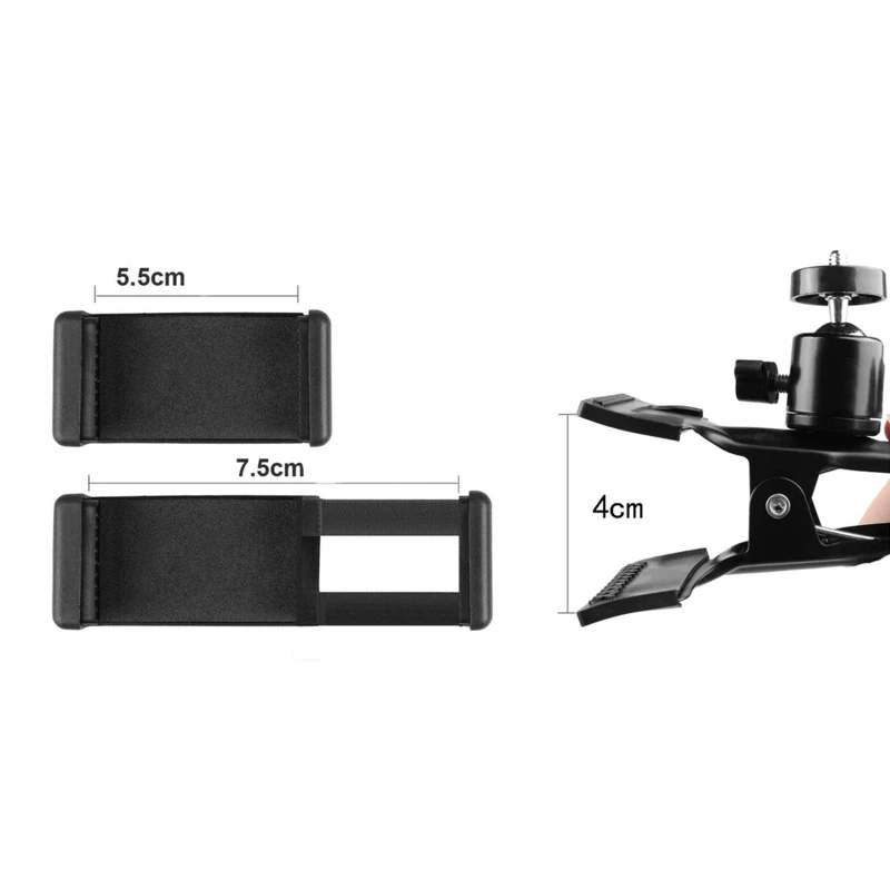 

Mobile Phone Live Broadcast Bracket Stand Guitar Head Clip Holder Support Desktop Music Guitar Holder 2021