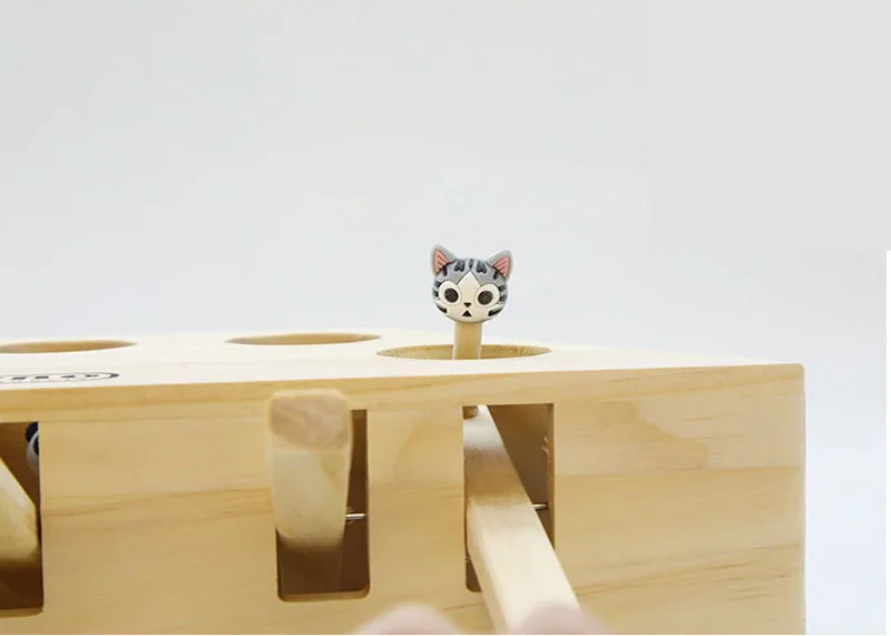 HIPET интерактивные деревянные игрушки для кошек, забавные игрушки для кошек, игрушки для кошек, обучающие игрушки для кошек с 3/5 отверстиями