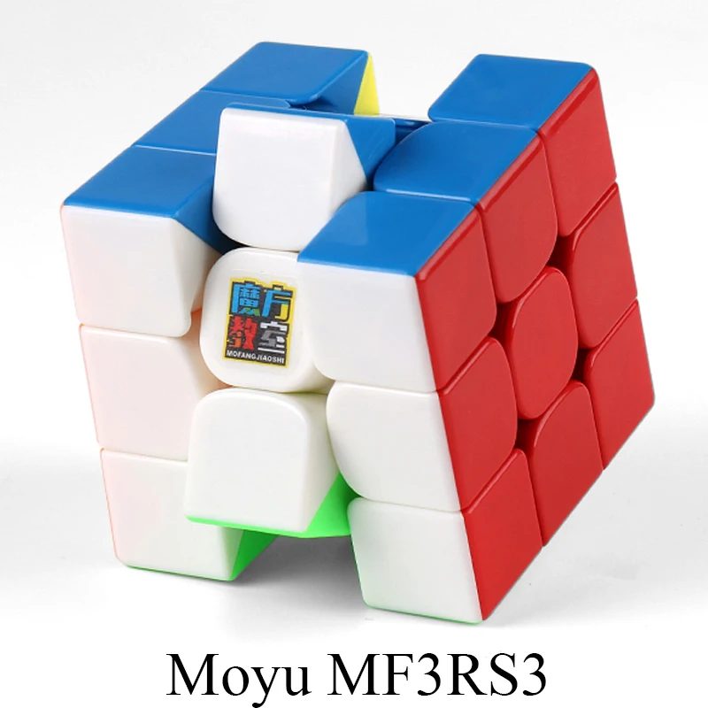 Stickerless MoYu MF3RS3 3x3x3 куб магический куб V3 черный или без наклеек Mofangjiaoshi 3 слоя Головоломка Куб игрушки для детей - Цвет: Stickerless