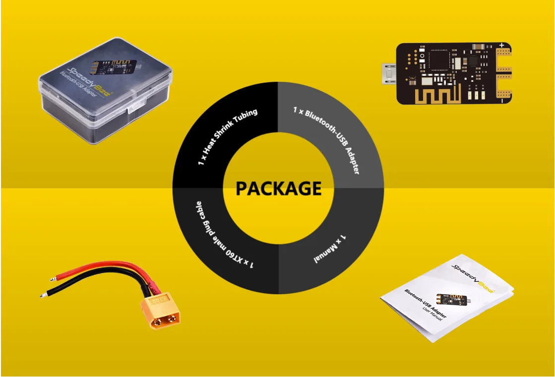 RunCam Speedybee Bluetooth USB адаптер Поддержка STM32/Cp210x разъем совместимый с контроллером