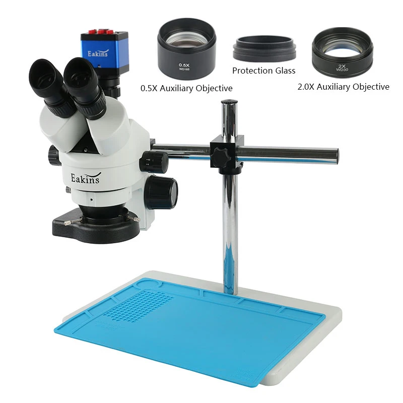 3.5X 90X Simul фокусным расстоянием Тринокулярный Стерео микроскоп 14MP 1080P HDMI VGA