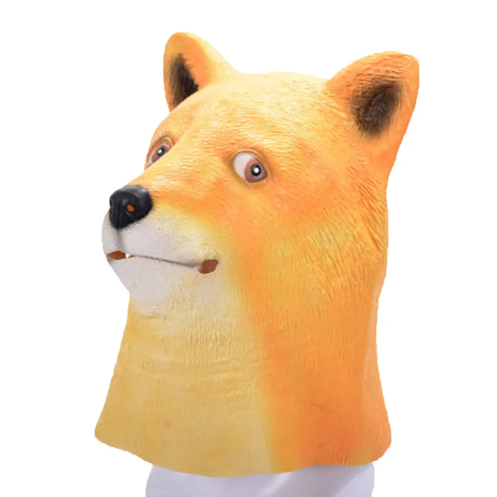 Костюм реквизит 2019 Хэллоуин вечерние латексные маски для собак Банни хакер|Маски