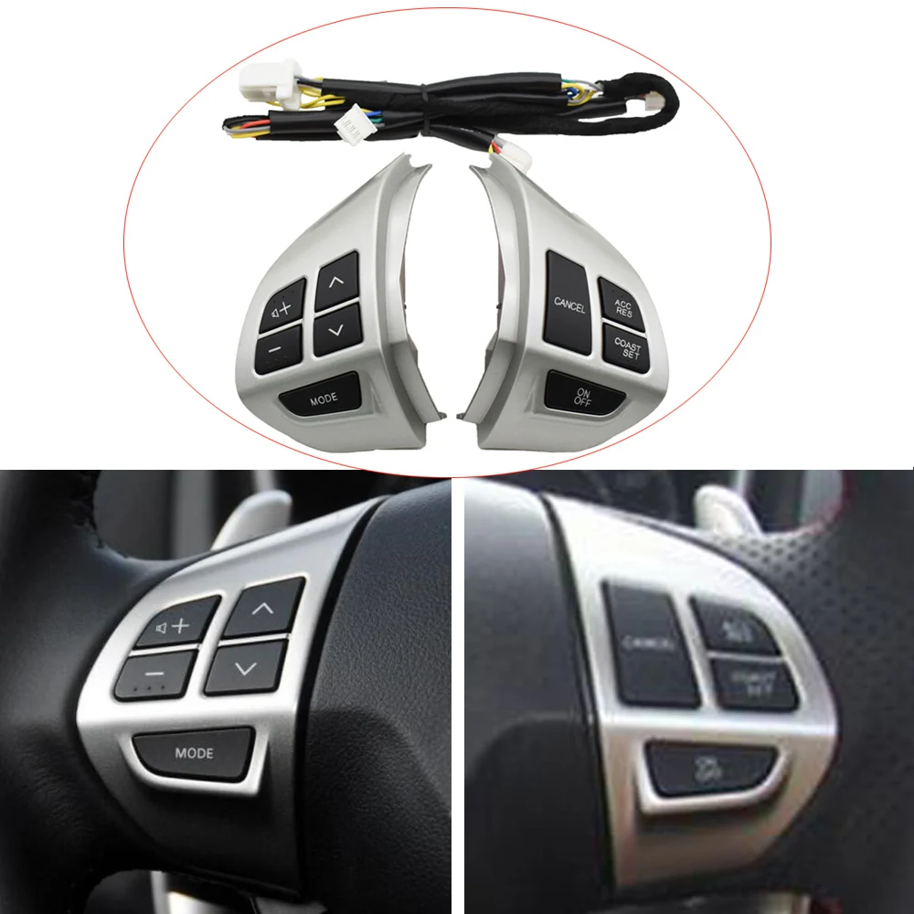 Многофункциональные кнопки управления рулевым колесом с проводом для Mitsubishi