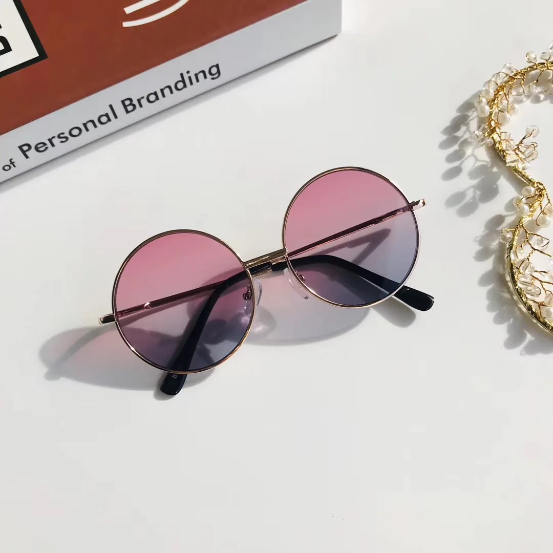 

Vintage Candy Color Simple Children Round Girls ANTI-UV Sunglasses Hot Boys Girls Kids Retro Cute Sun Glasses Eyewear UV400