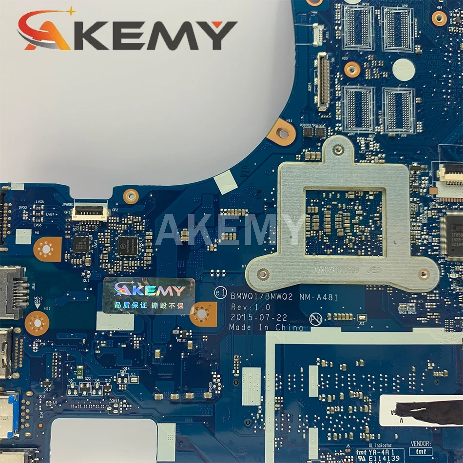 BMWQ1 BMWQ2 NM-A481 For Lenovo IdeaPad 300-15 300-15ISK Laptop Motherboard 15.6 inch SR2EY i5-6200U CPU Radeon R5 M330 GPU | Компьютеры и