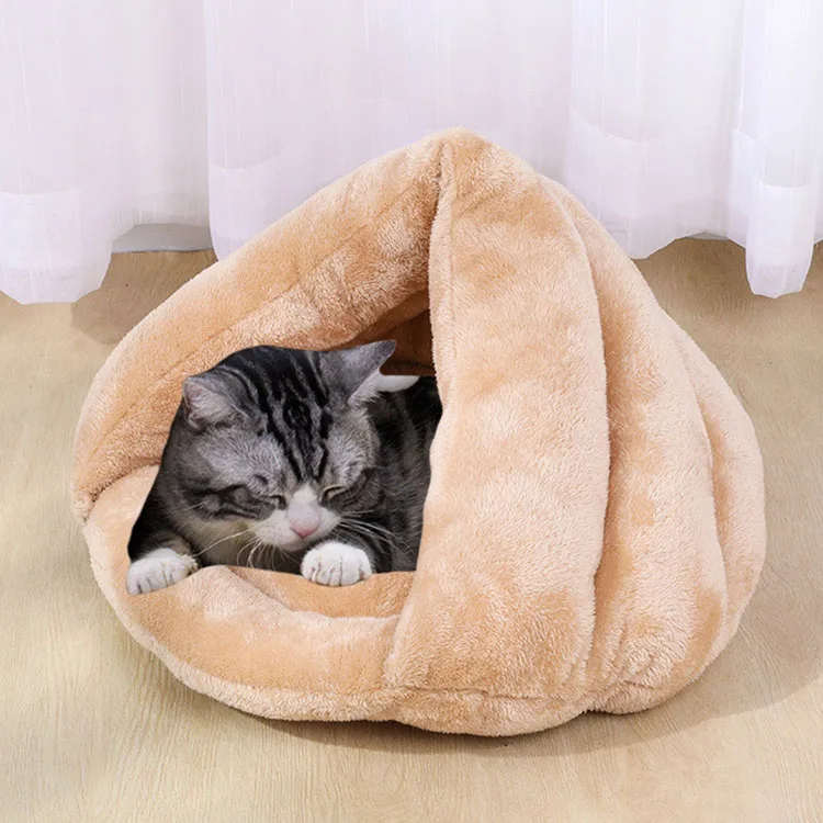 

Funny Sleeping Bag Pet Cats Soft Indoor Bed Sofa 2 in 1 Super soft and warm Sofa Cushion Nest for Small dogs Kitten