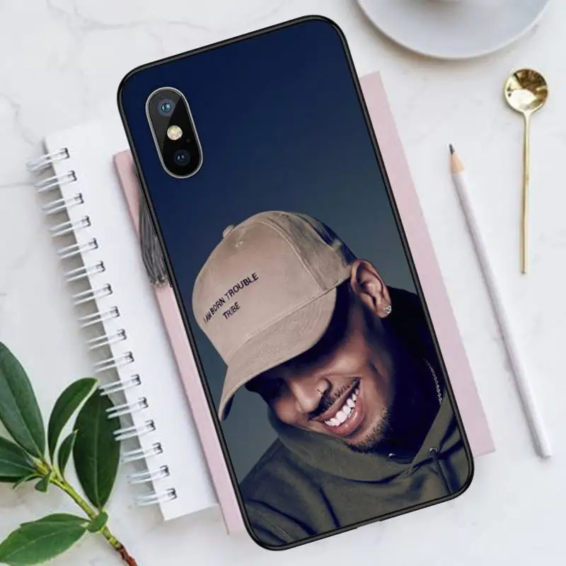 

chris brown famous singer Phone Case for iPhone 11 12 pro XS MAX 8 7 6 6S Plus X 5S SE 2020 XR Luxury brand shell funda coque