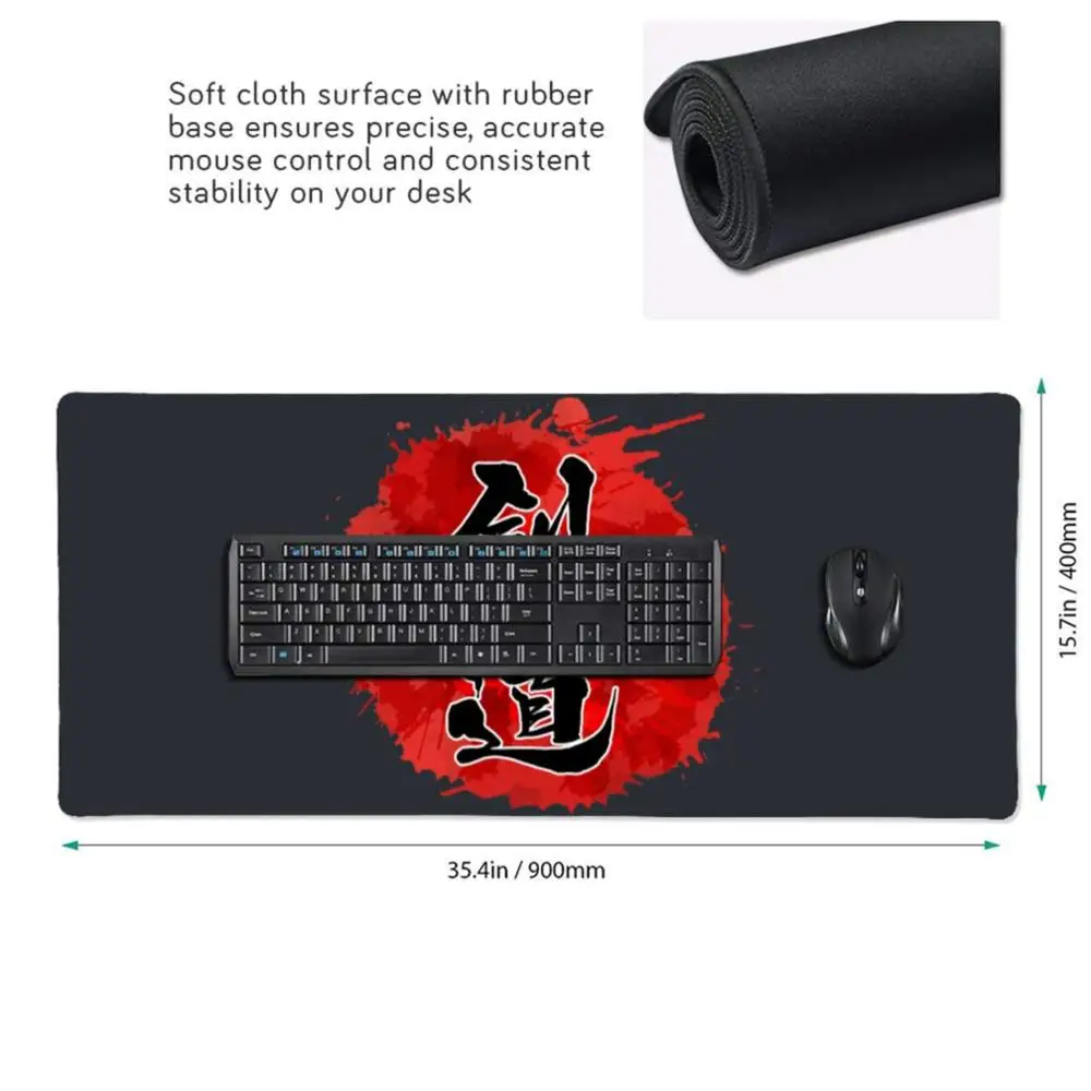 Kendo Mouse Pads Gamer Mousepad Alfombrilla Raton led long big gaming small custom black cool extra large naruto overwatch | Компьютеры и