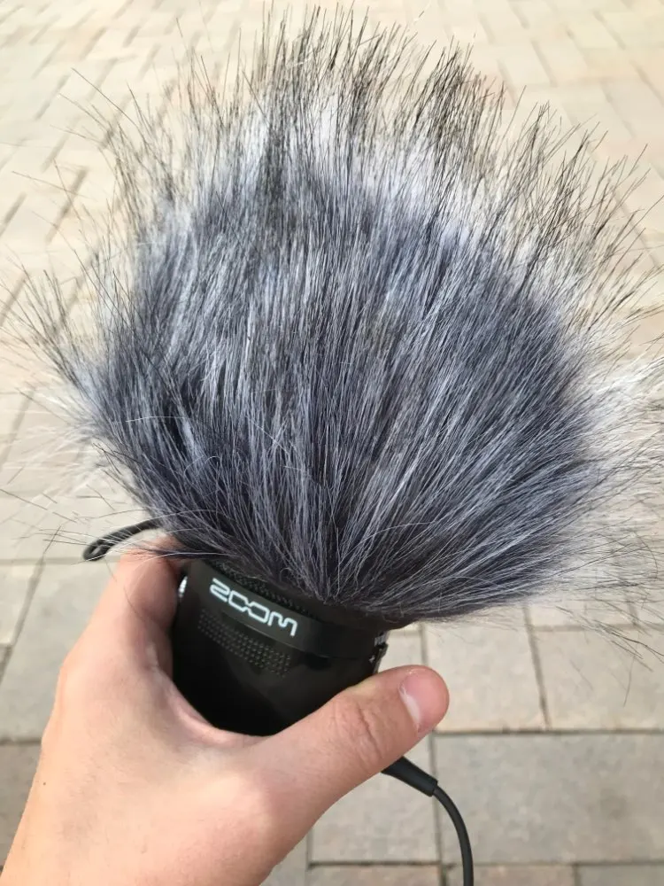 LEORY искусственный мех ветер микрофон крышка муфта лобовое стекло рукав щит для Zoom H1 H2N H4N Q3 для sony D50 рекордер 120x130 мм
