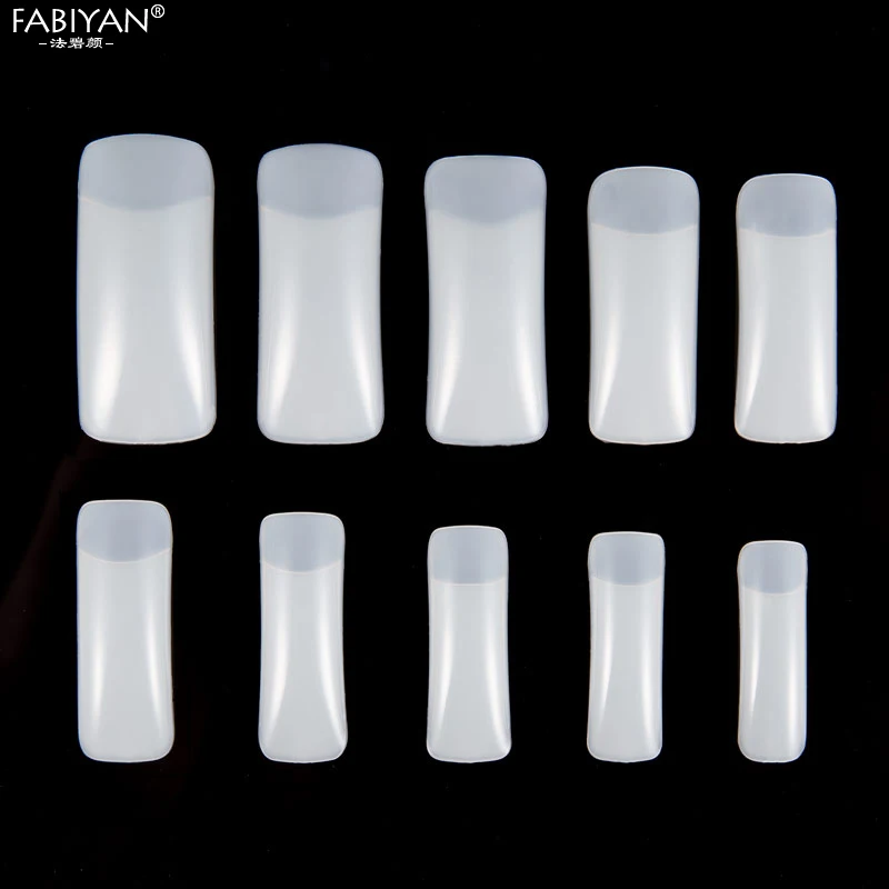 500 шт. половинные покрытия натуральный цвет акриловый УФ гель французские