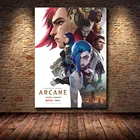 Постер из серии Лига Легенд, Холщовый постер с изображением Аркана, для гостиной, спальни, игровой комнаты, кабинета, декоративная живопись