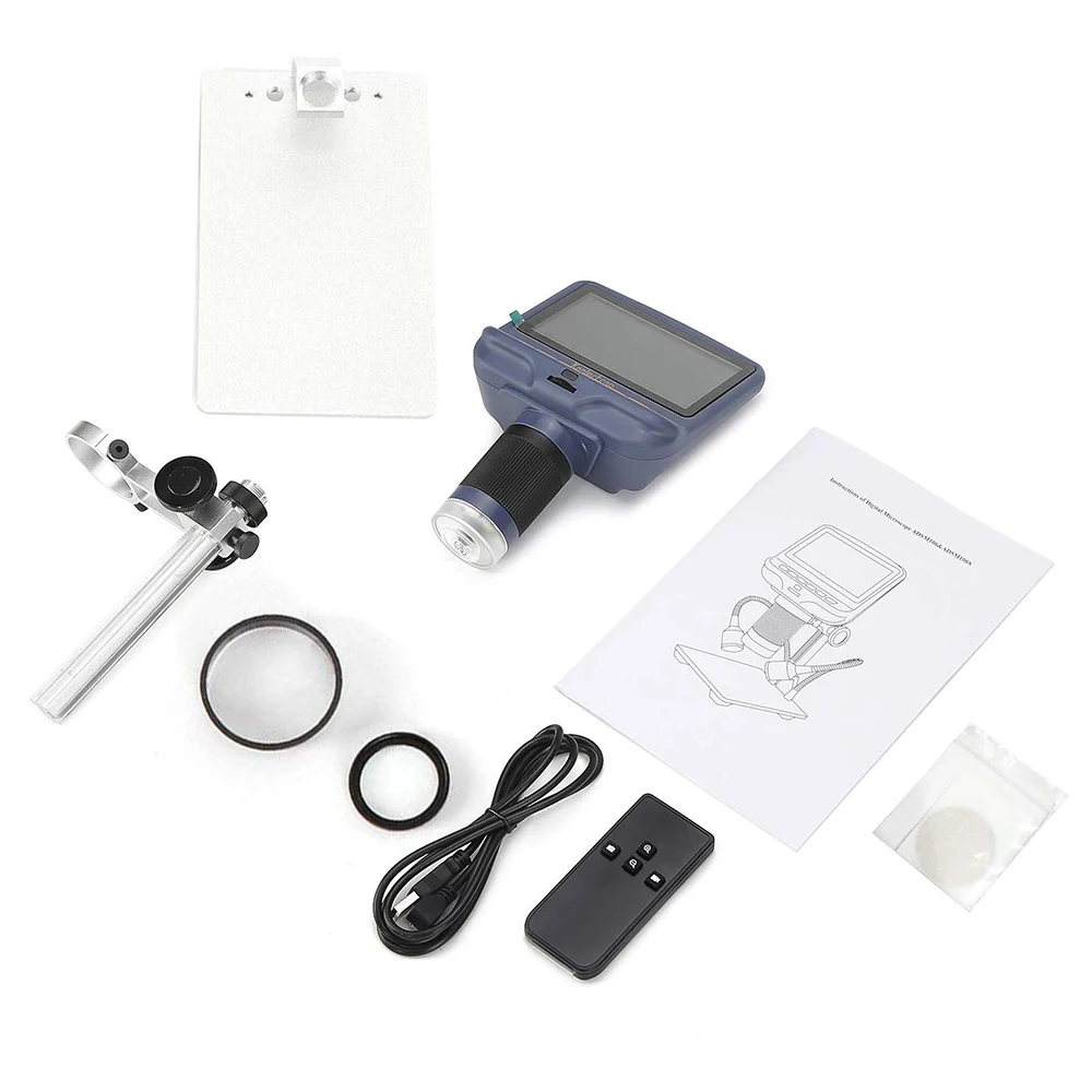 Цифровой микроскоп с разъемом USB 4 3 и экраном дюйма 8 светодиодный одами для