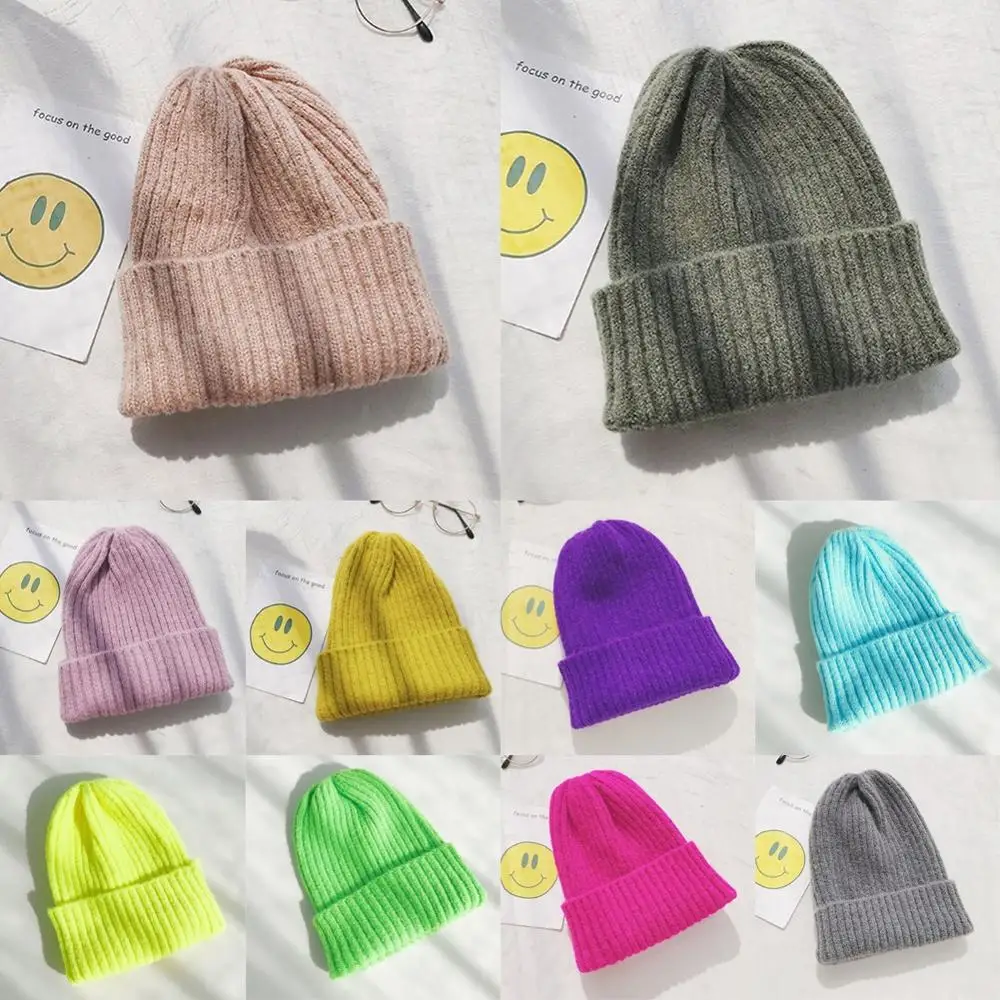 

HOT Casual Ladies Girls Soft Beanie Knit Ski Cap Hip-Hop Winter Warm Solid Color Hat Unisex outdoor Decors