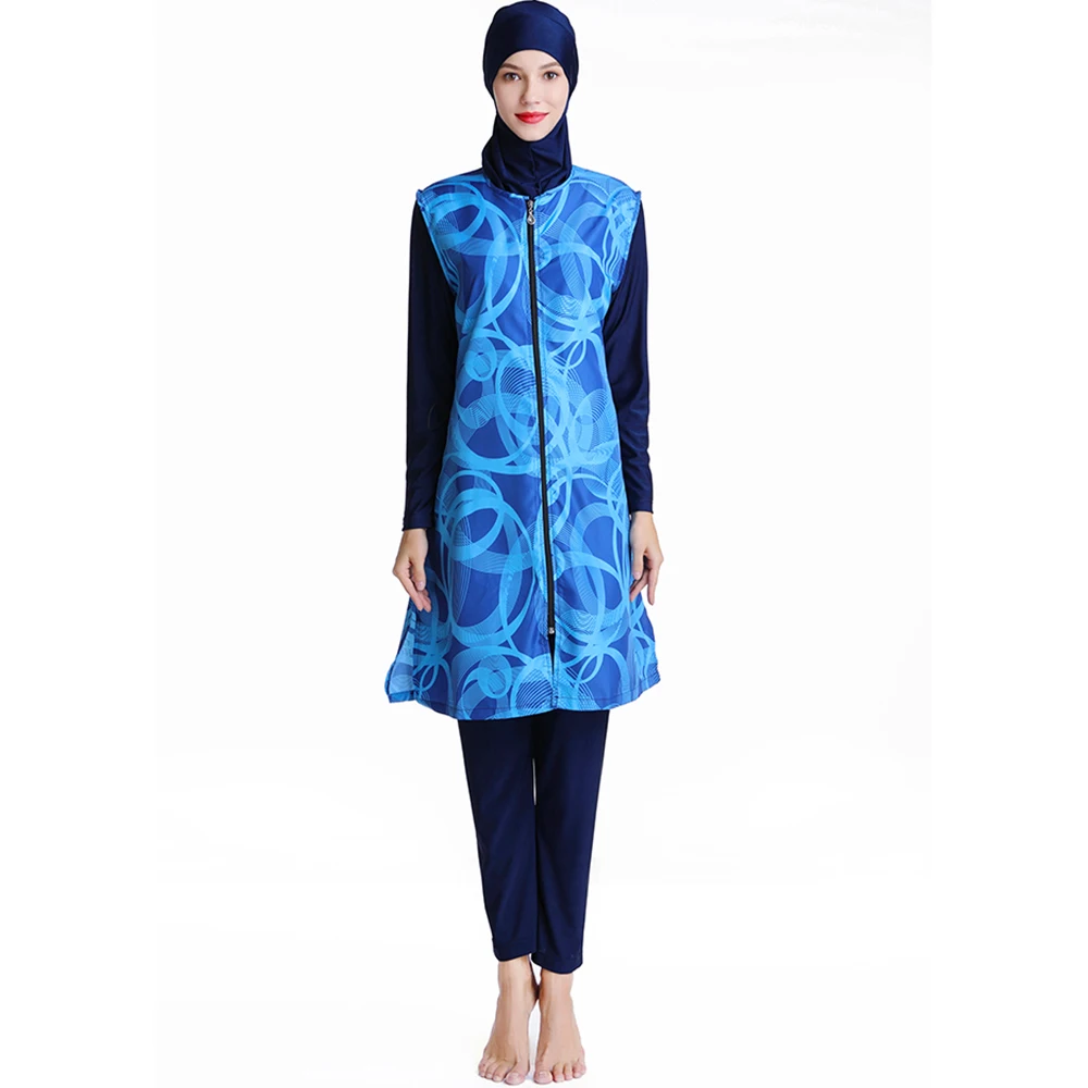 YONGSEN мусульманские купальники для женщин Исламский купальник из кремния с