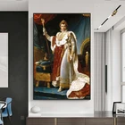 Портрет Наполеона, европейская площадка, картина маслом, рисунок на холсте, классические картины Наполеона, картины