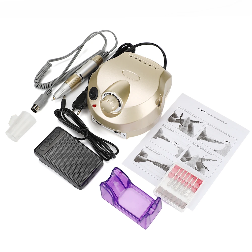 Электрическая машинка для маникюра и педикюра 1 комплект набор инструментов
