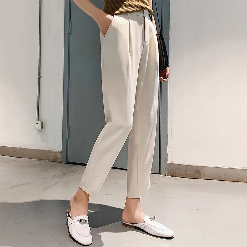 Лидер продаж шаровары для женщин 2020 Осень зима повседневные штаны OL эластичные с