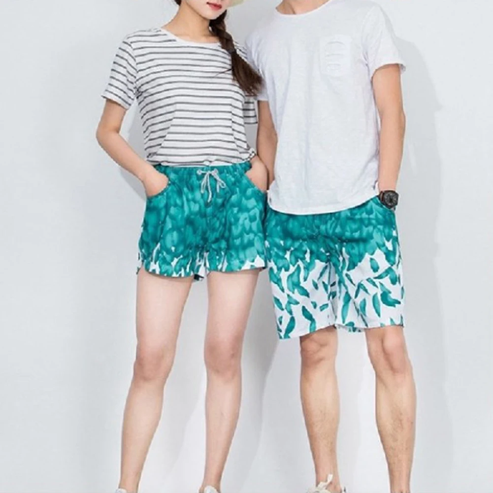 

Men and Women Board Shorts Printed Beach Trunks Loose Drawstring Casual Shorts Quick Dry Shorts Soft Comfort Shorts with Pockets