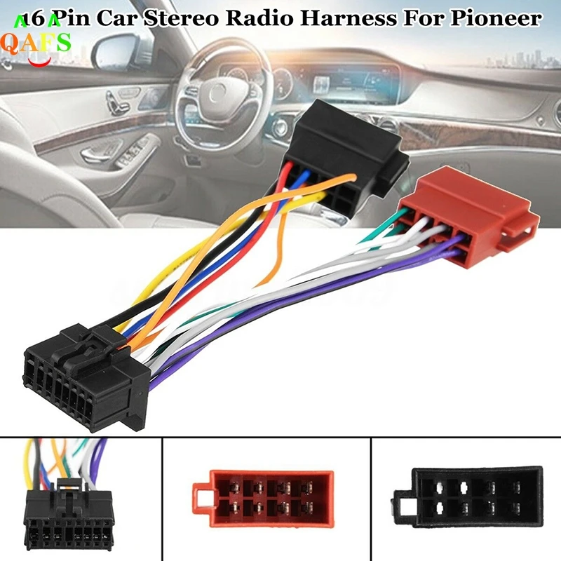 1 шт. автомобильный адаптер жгута проводов для Kenwood / JVC Auto Stereo Radio ISO стандартный