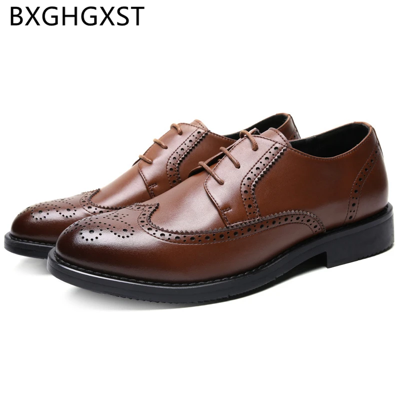 

Броги мужские классические, классические туфли из натуральной кожи, Роскошные офисные, для парикмахеров, большие размеры 48