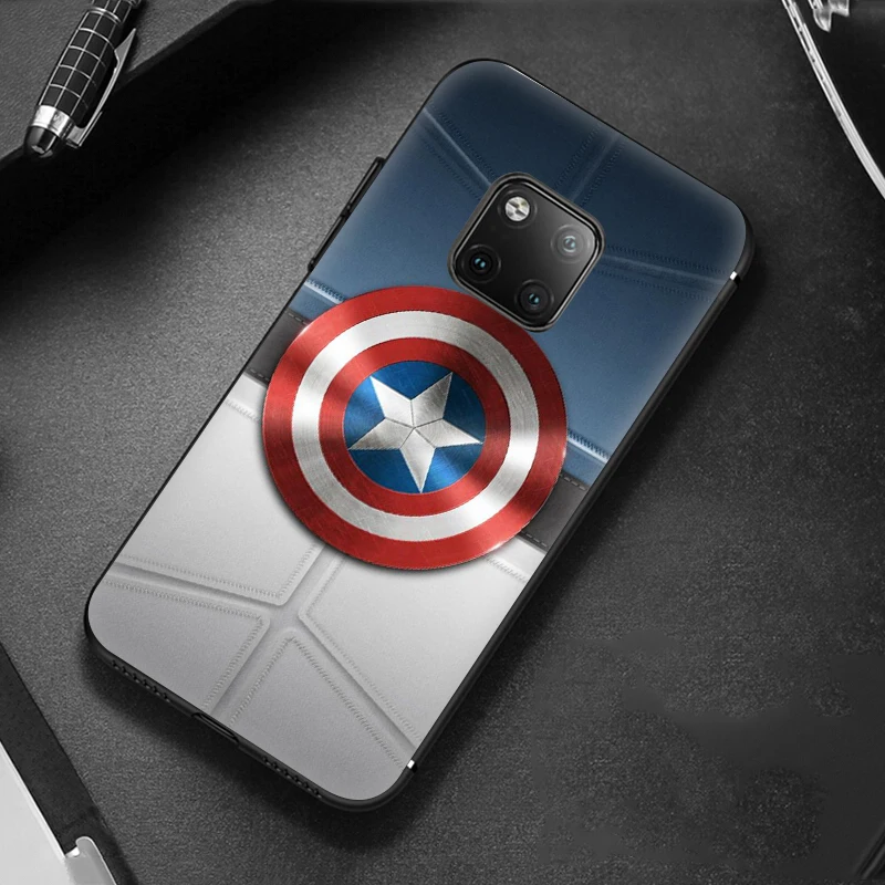 Мститель Капитан Америка мягкий чехол для huawei mate 30 Lite Pro 20 10 Чехол из ТПУ |