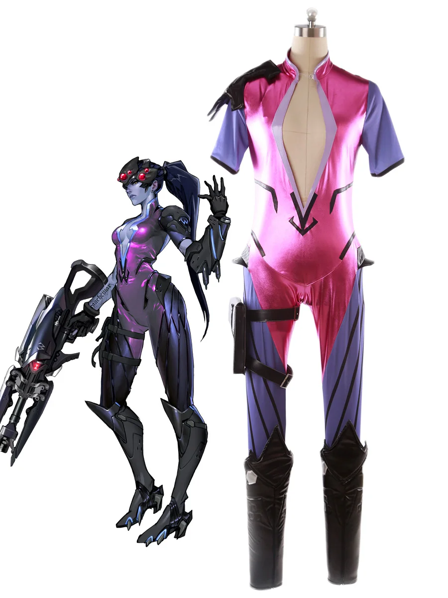 

Женский костюм для косплея OW Widowmaker Amelie Lacroix, любой размер