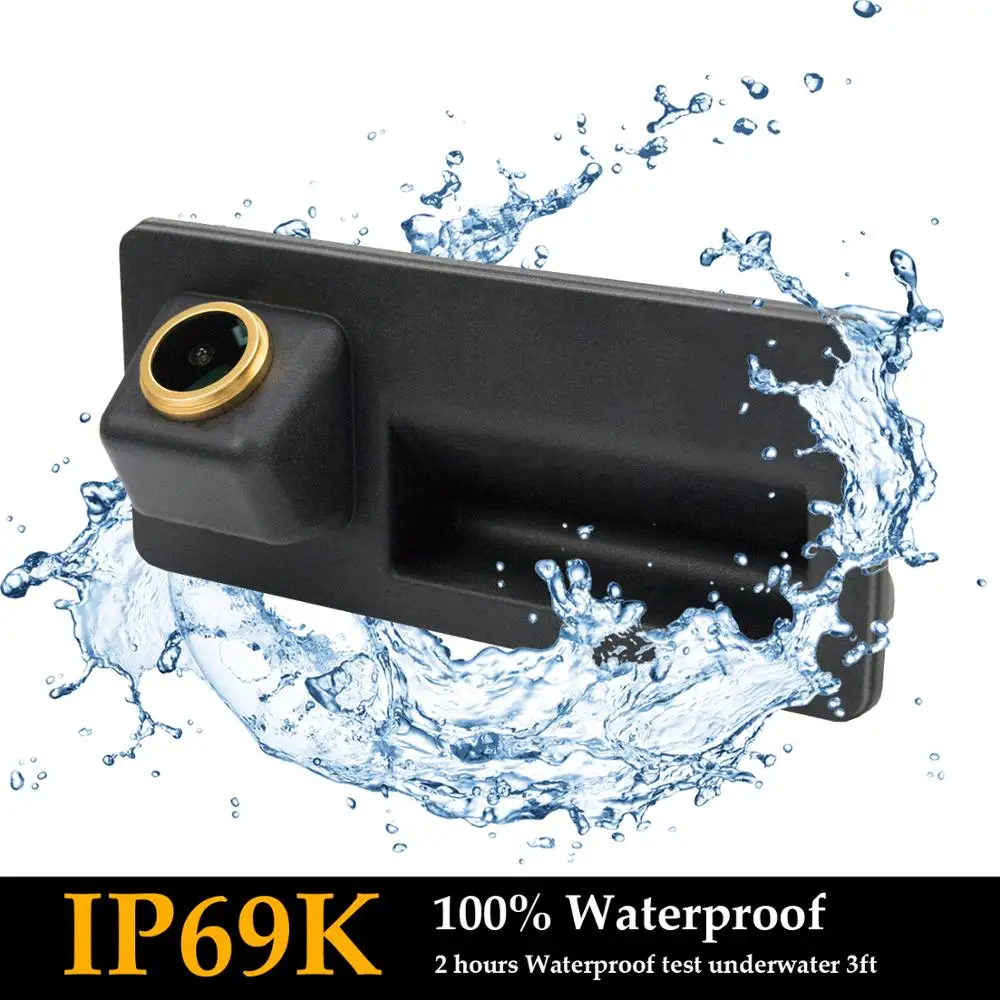 

HD 1280x720p Golden C Reverse Rear View Camera for Audi A4 8K B6 B8 A5 A6 4F Kombi A6L A8L S4 B8 S5 8T Q3 Q5 RS6 VW Passat B6 T5